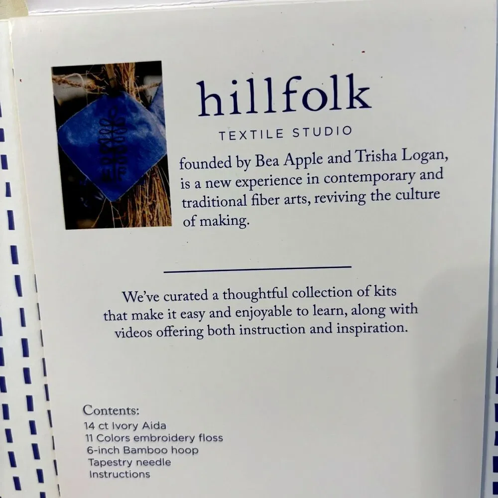 Hillfolk Moon & Mushrooms Cross Stitch Kit 6